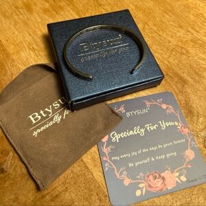 Btysun Stainless Steel “Specially for You” Womens Bracelet - Silver Color